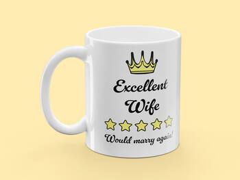 Tasse mit Aufdruck - Excellent Wife
