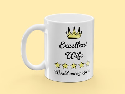 Mugg med Tryck - Excellent Wife