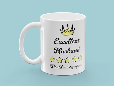 Tasse mit Aufdruck - Excellent Husband