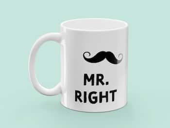 Tasse mit Aufdruck - Mr. Right