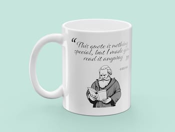 Tasse mit Aufdruck - Quote