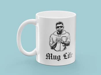 Muki painatuksella - Mug Life