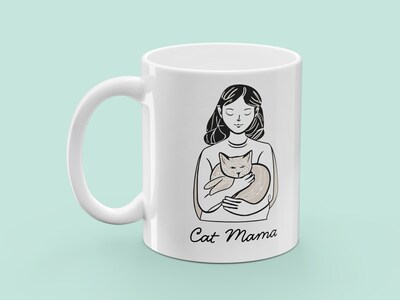 Mugg med Tryck - Cat Mama