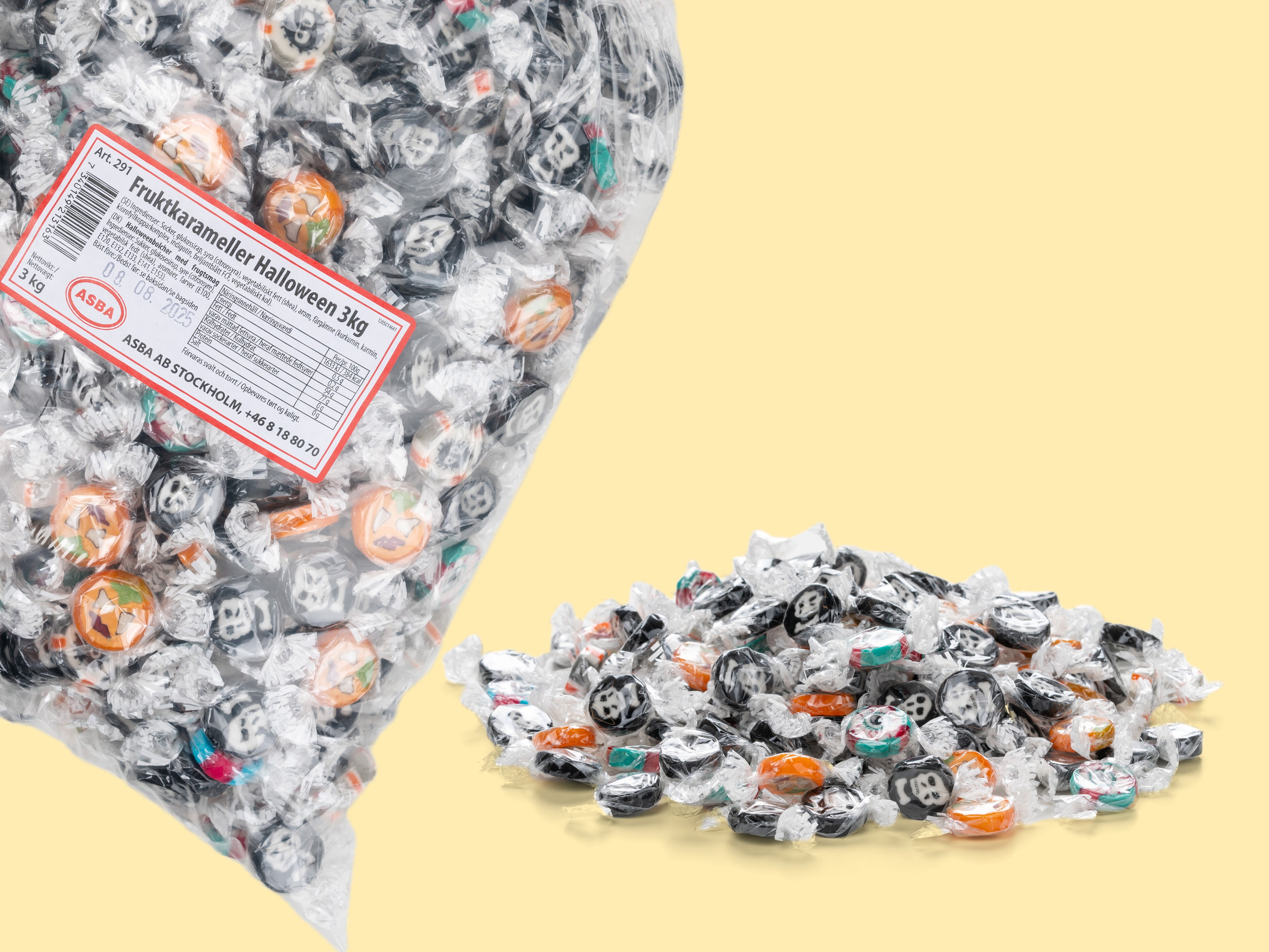 Fruchtkaramellen Halloween 3 kg