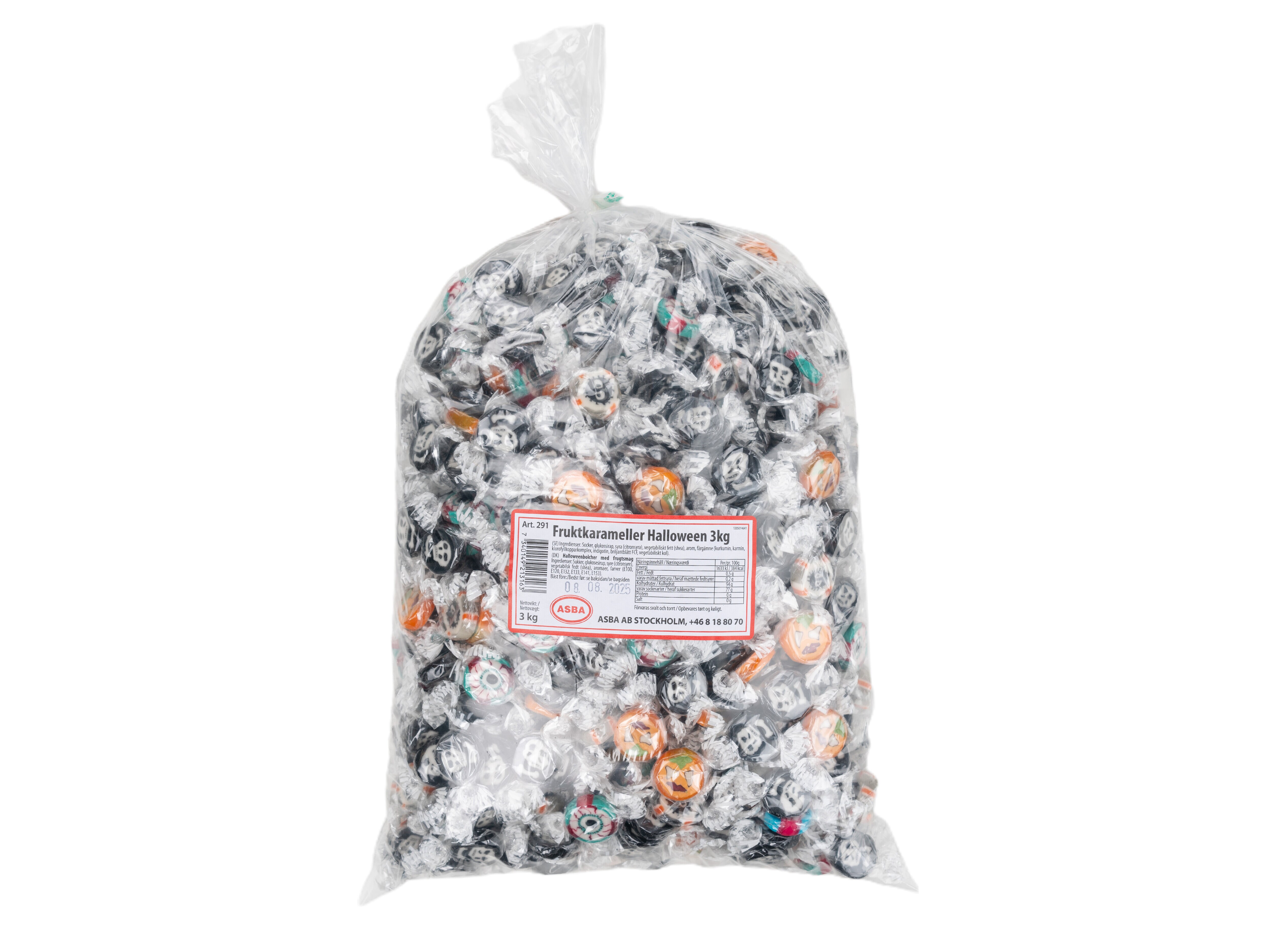Fruchtkaramellen Halloween 3 kg