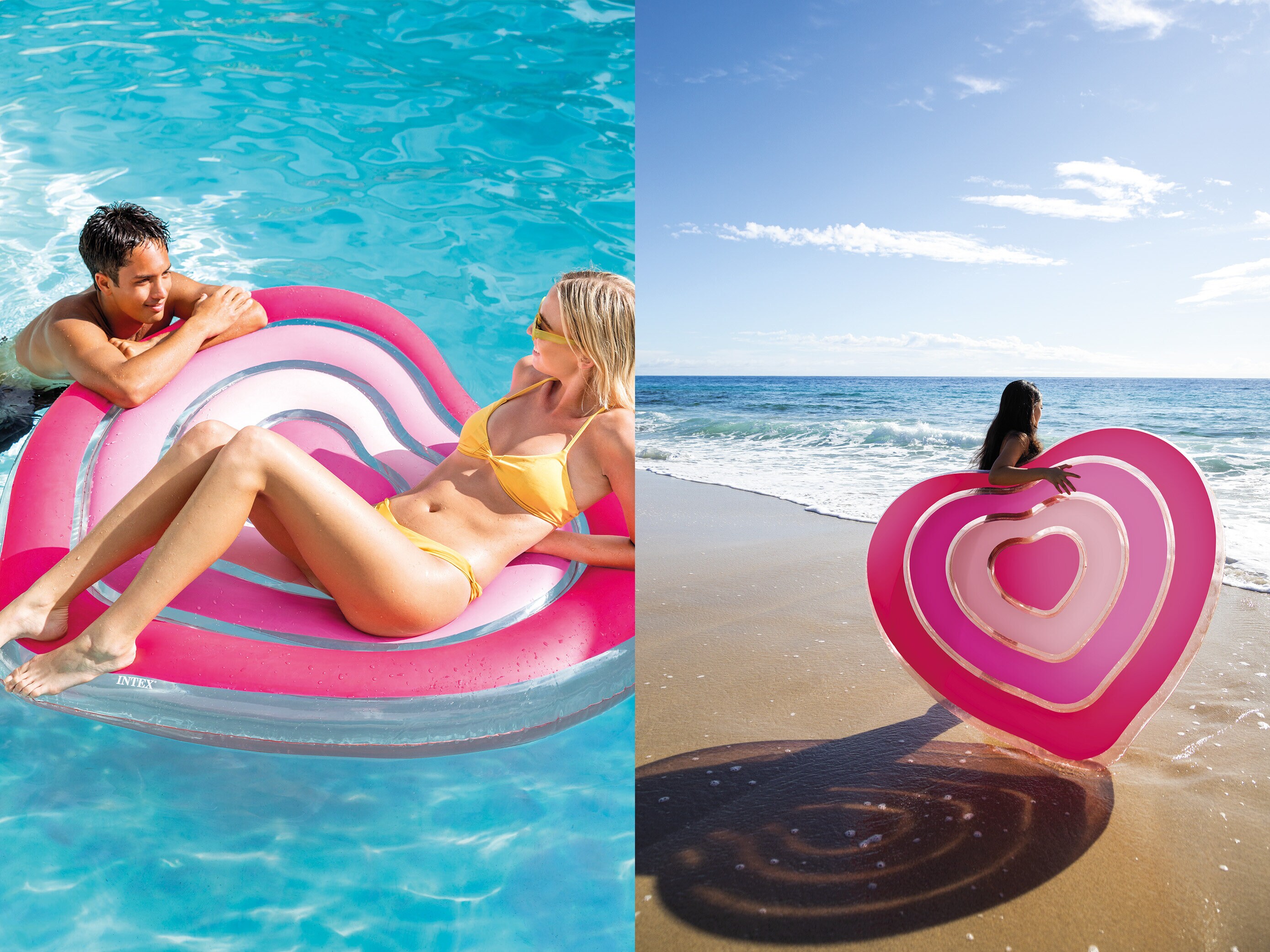 Puhallettava Uimapatja Sydän - Intex