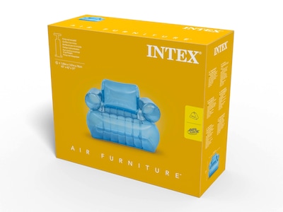 Blå Oppustelig Lænestol - Intex