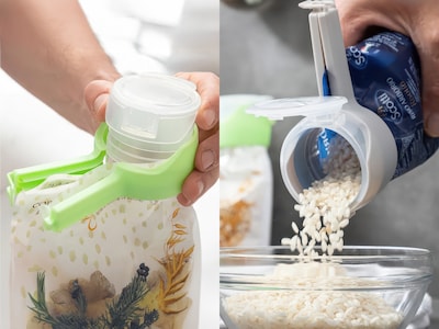 Beutelverschluss mit Gießfunktion 4er-Pack