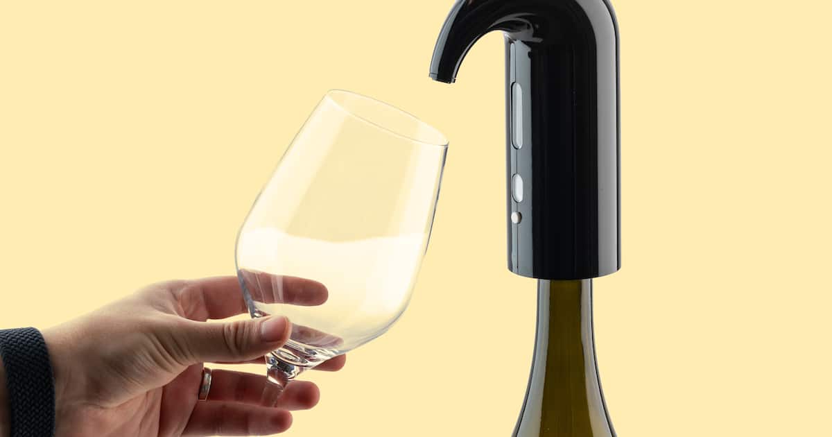 Elektrisk vinilter med slange og genopladelig funktion til rødvin