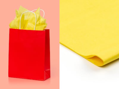 Seidenpapier 10er-Pack - Gelb