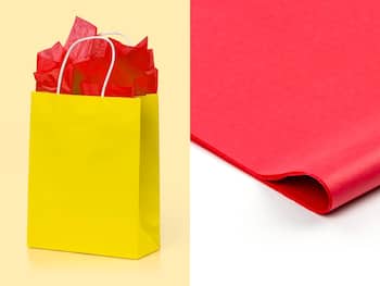 Seidenpapier 10er-Pack - Rot