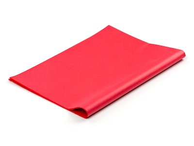 Silkespapper 10-pack - Röd
