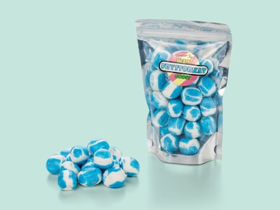 Frysetørret slik - Kastanjer Blue Sour Fruit