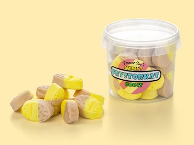 Frysetørret slik - Banan/karamel skjold