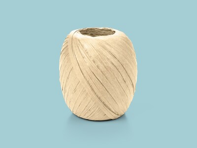 Gavebånd Raffia 50m - Lysegul