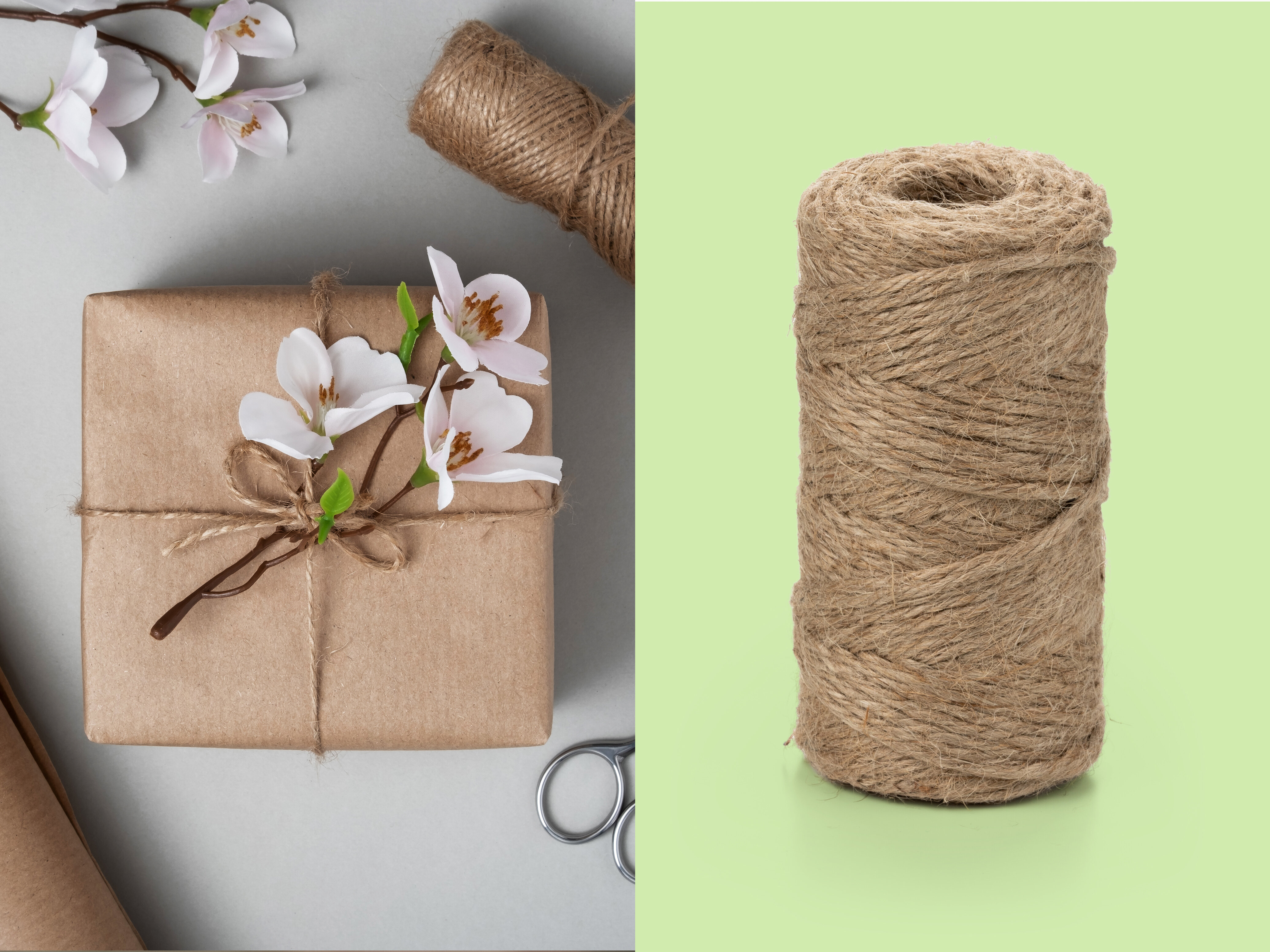 Geschenkband Jute 50m - Natur