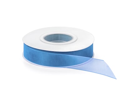 Geschenkband Organza 40m - Blau