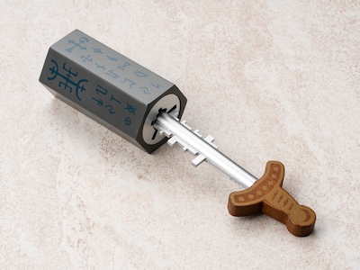 Das Schwert im Stein - Holzpuzzle