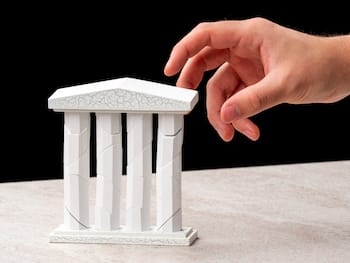 Kreikkalainen Parthenon - Puinen palapeli