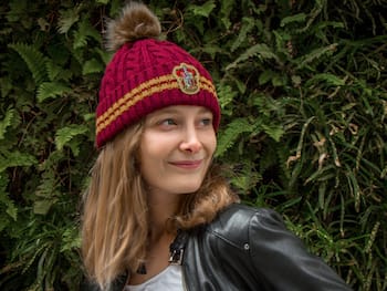 Harry Potter mössa med pompom - Gryffindor