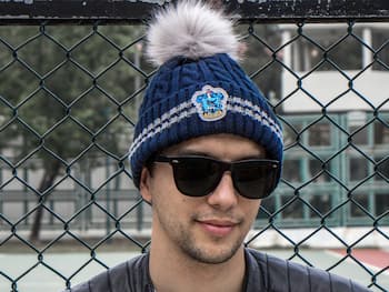 Harry Potter Hue med pompon - Ravenclaw