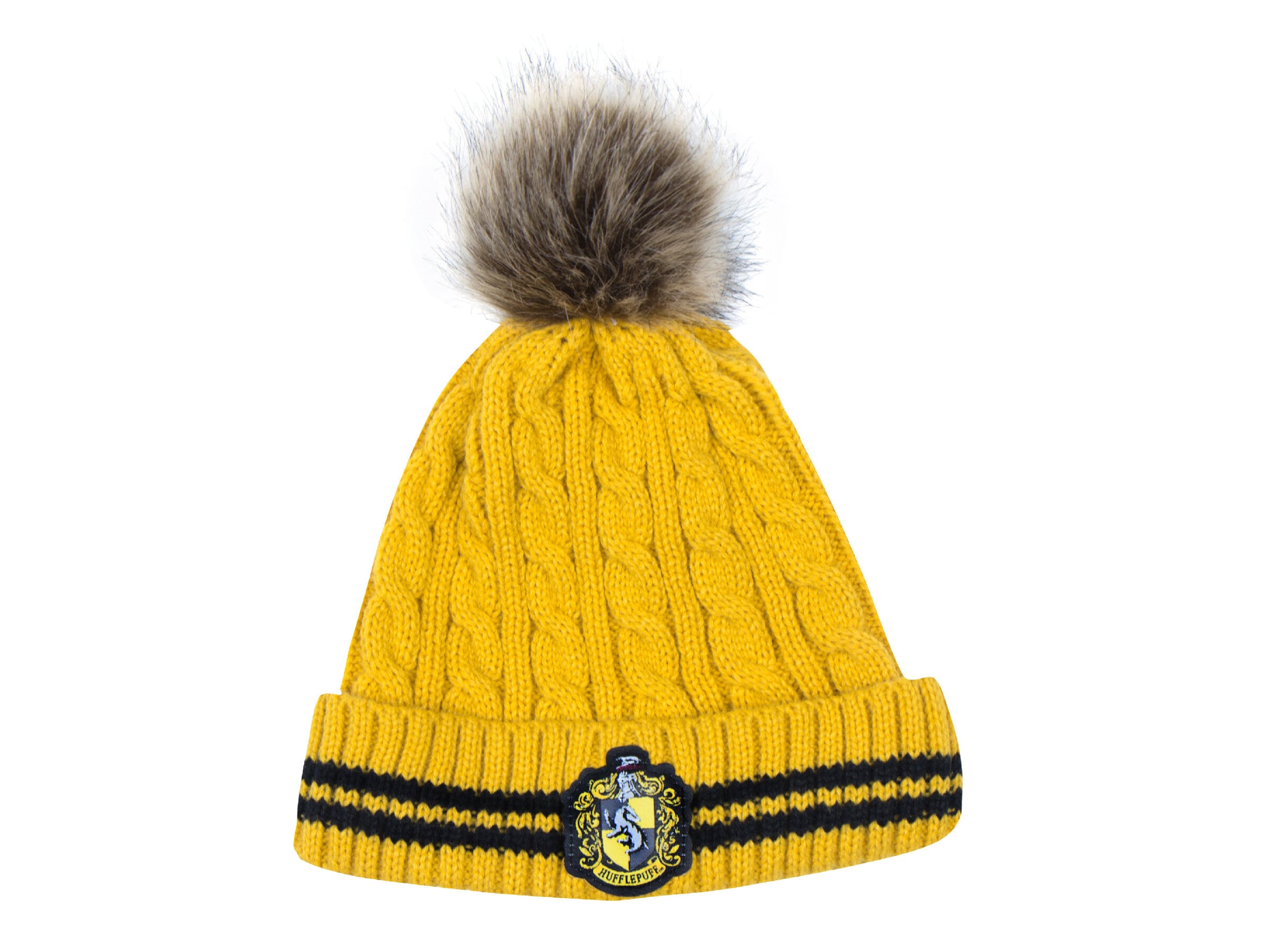 Harry Potter Hue med pompon - Hufflepuff