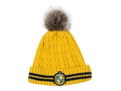 Harry Potter mössa med pompom - Hufflepuff