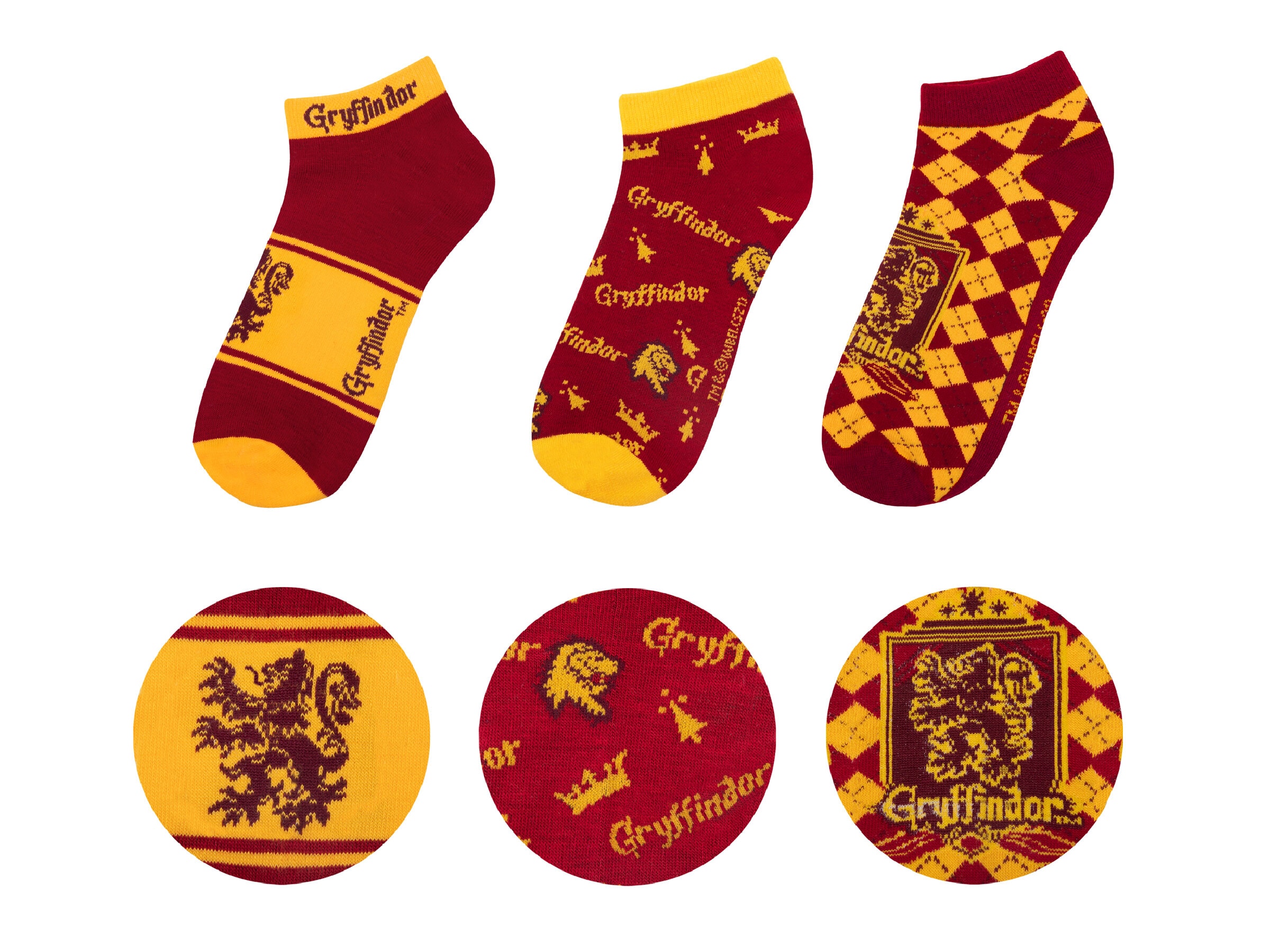 Harry Potter Knöchelsocken 3er-Pack - Gryffindor