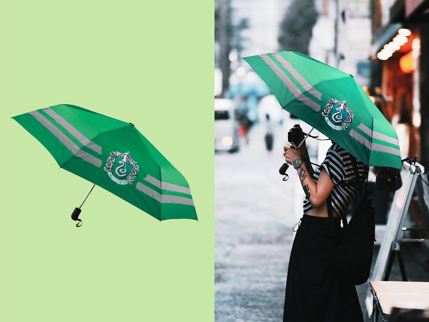 Harry Potter sateenvarjo - Slytherin