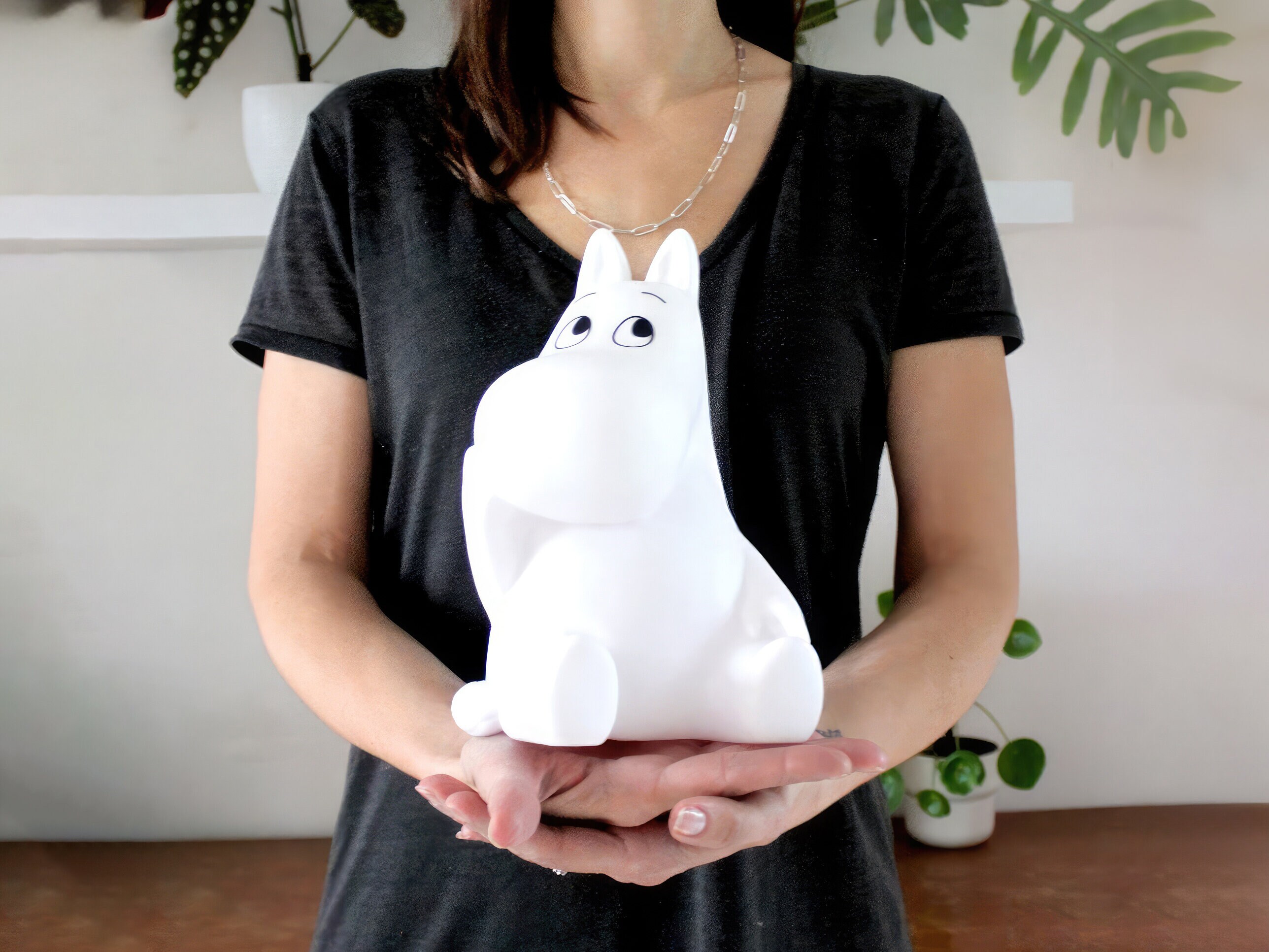 Sittande Mumin LED-lampa