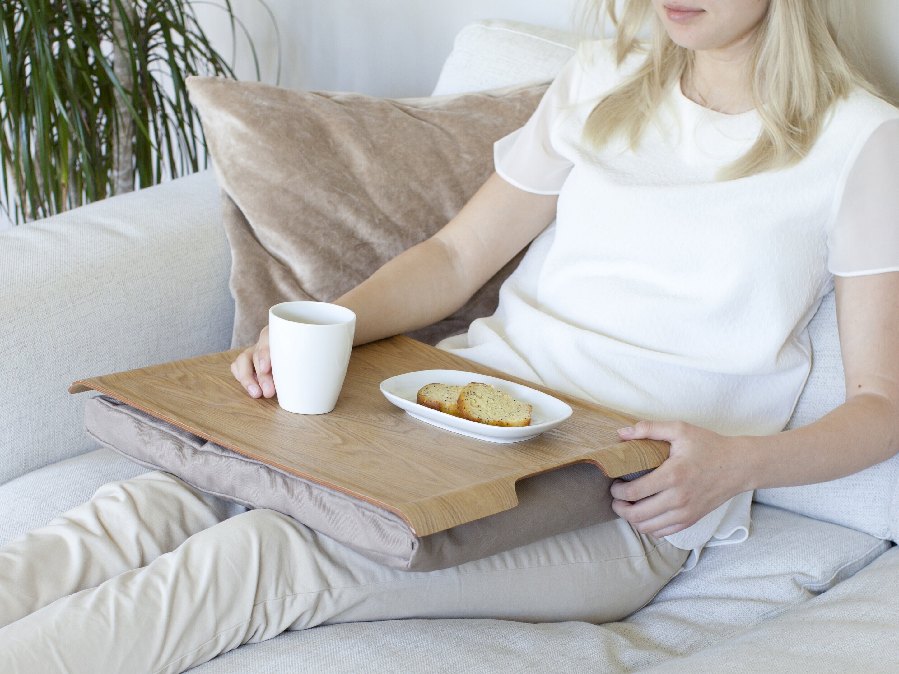 Stort laptop-brett i piletre - Bosign