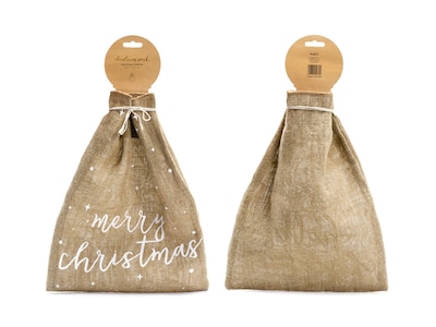 Jutesæk Gavepose- Merry Christmas