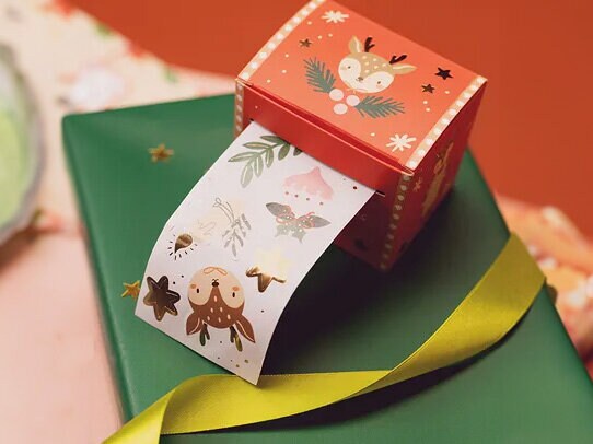 Juleetiketter og klistremerker