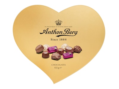 Anthon Berg Hjerteformet chokoladeæske