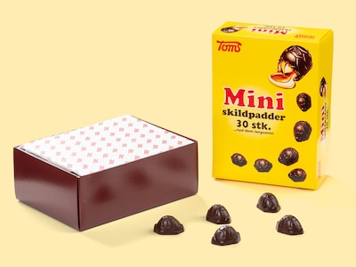 Toms Mini Skildpadder Mørk Chokolade 360 gram