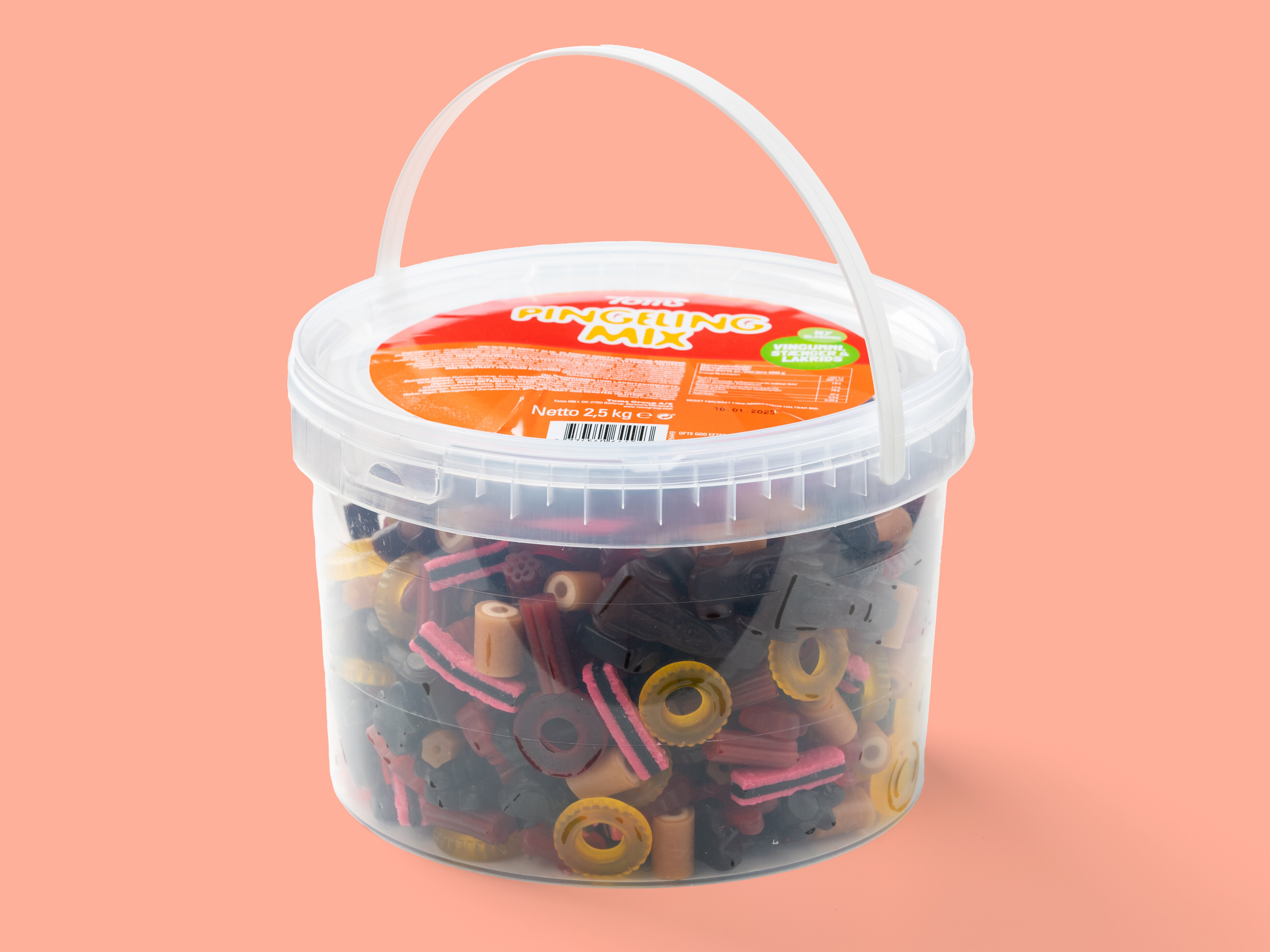 Slikspand Pingeling Mix fra Toms 2,5 kg