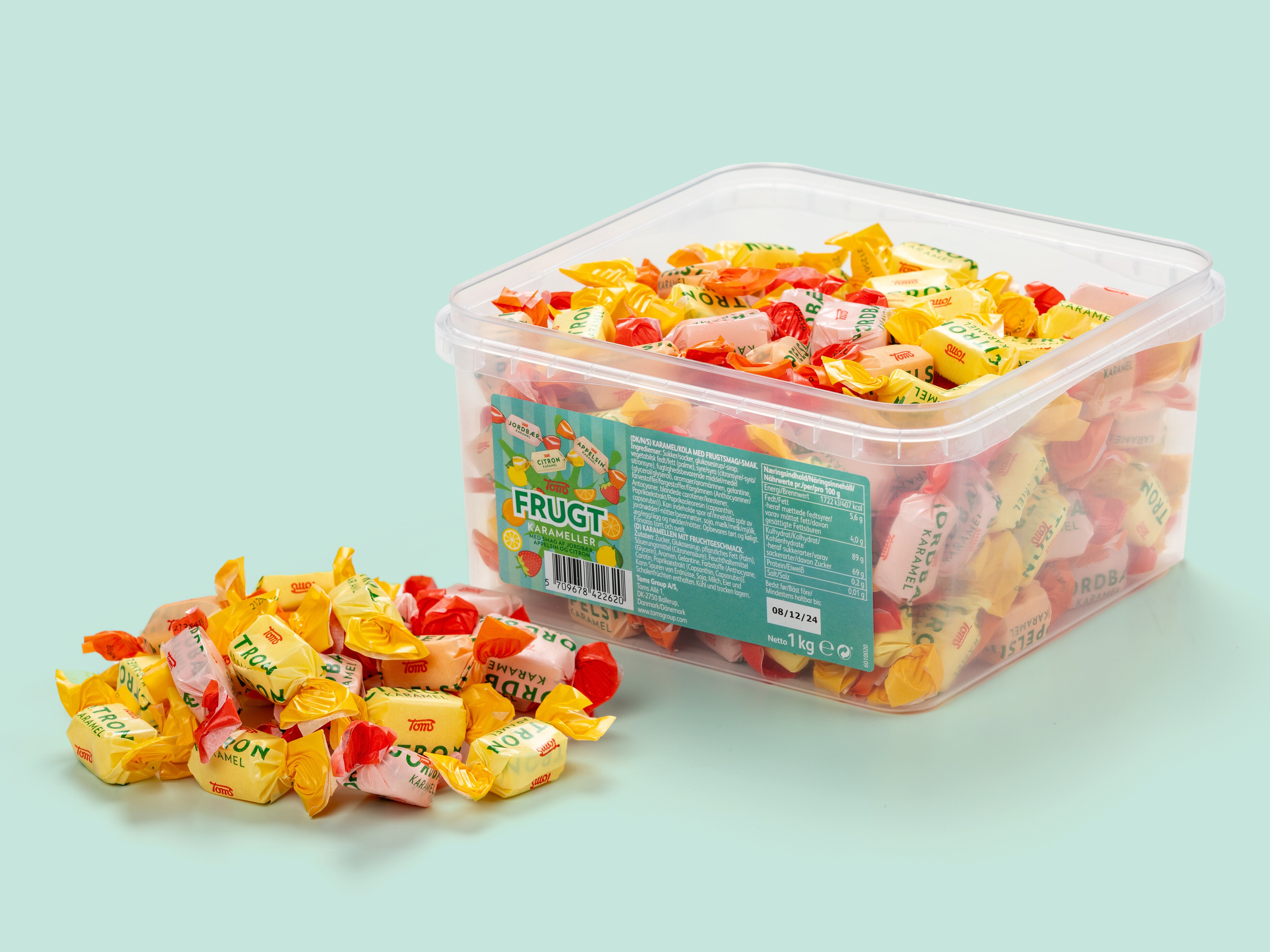 Fruchtkaramellen Süßigkeiten 1 kg