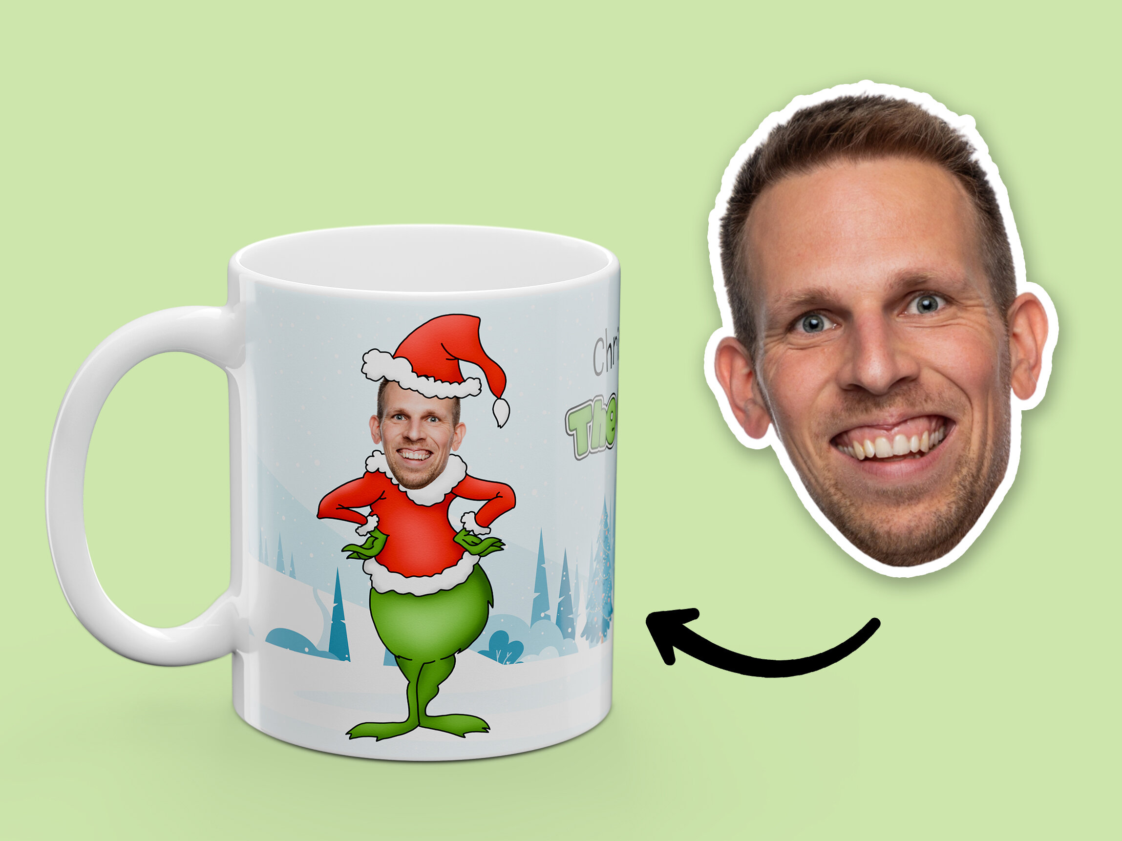 Personalisierte Tasse - The Grinch