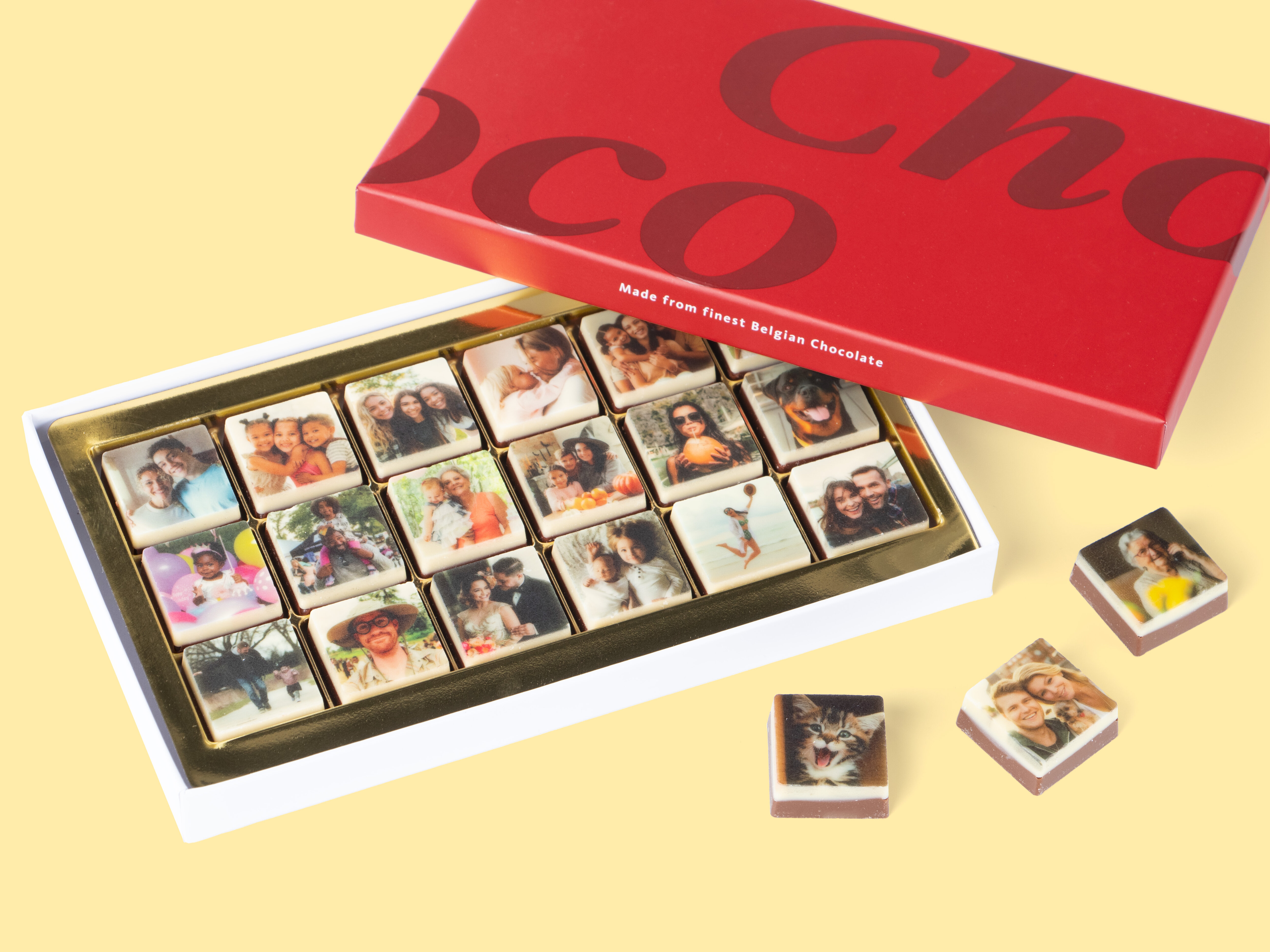 Schokoladenbox mit Eigenen Fotos