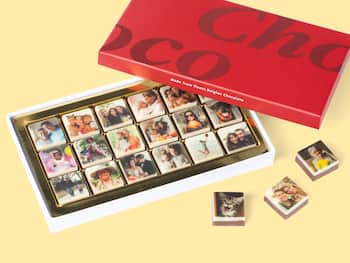 Schokoladenbox mit Eigenen Fotos