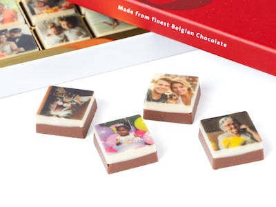 Schokoladenbox mit Eigenen Fotos