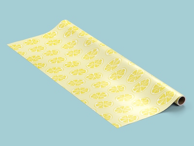 Geschenkpapier - Zitronenscheiben