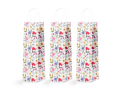 Weinbeutel 3er-Pack - Sommerblumen