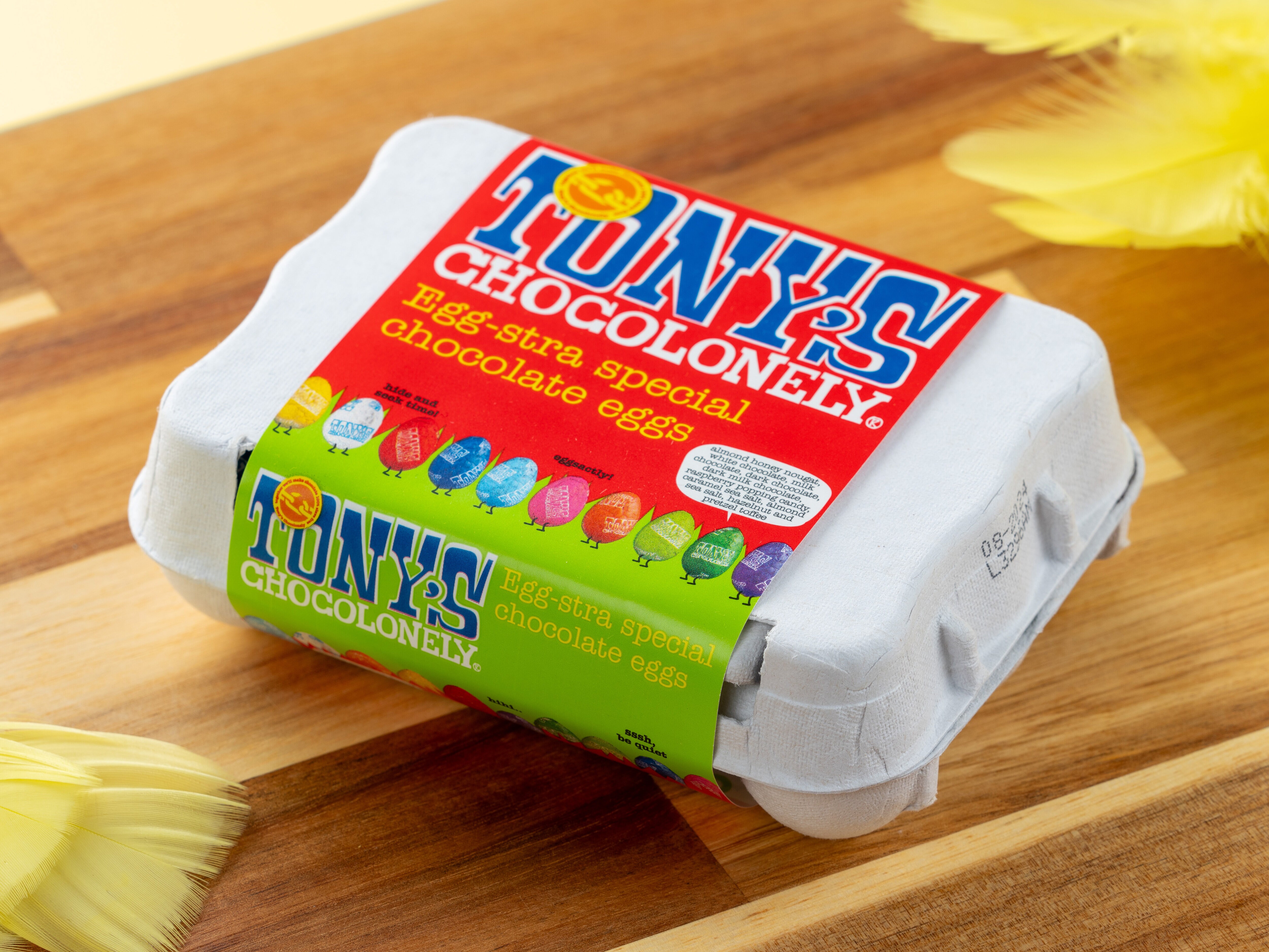 Tony's Chocolonely sjokoladeegg 12-pakning