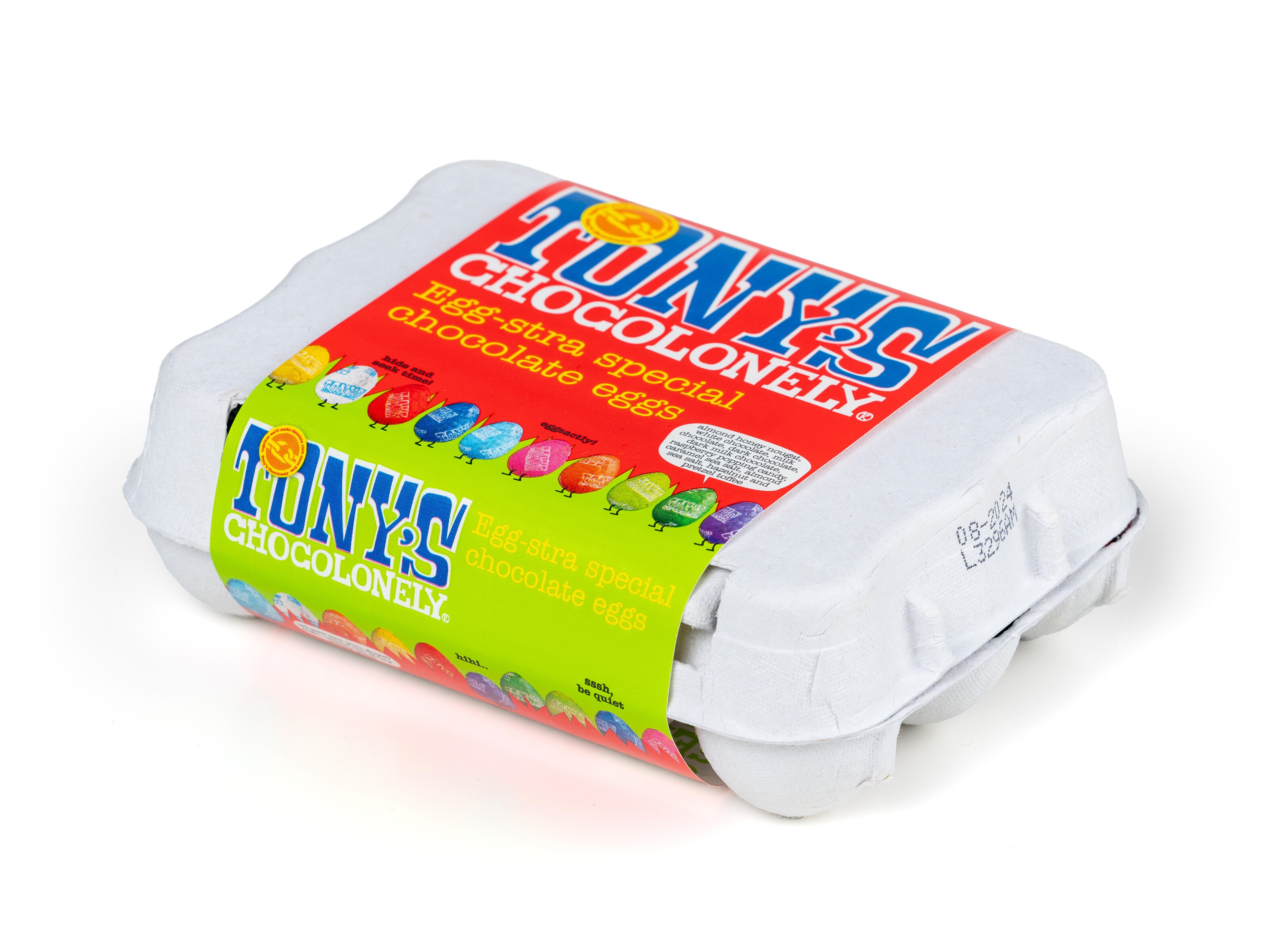 Tony's Chocolonely sjokoladeegg 12-pakning