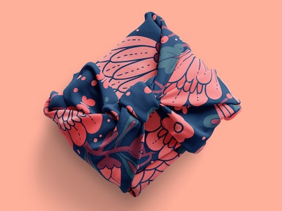 Furoshiki innpakningsduk - Stor