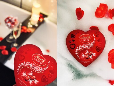Lindt Lindor hjerteformet sjokoladeeske