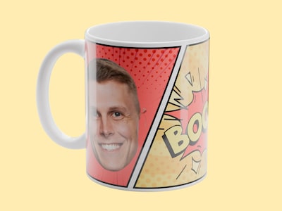 Personlig Mugg med Foto - Cartoon