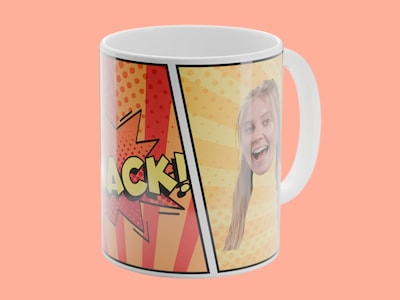 Personlig Mugg med Foto - Cartoon