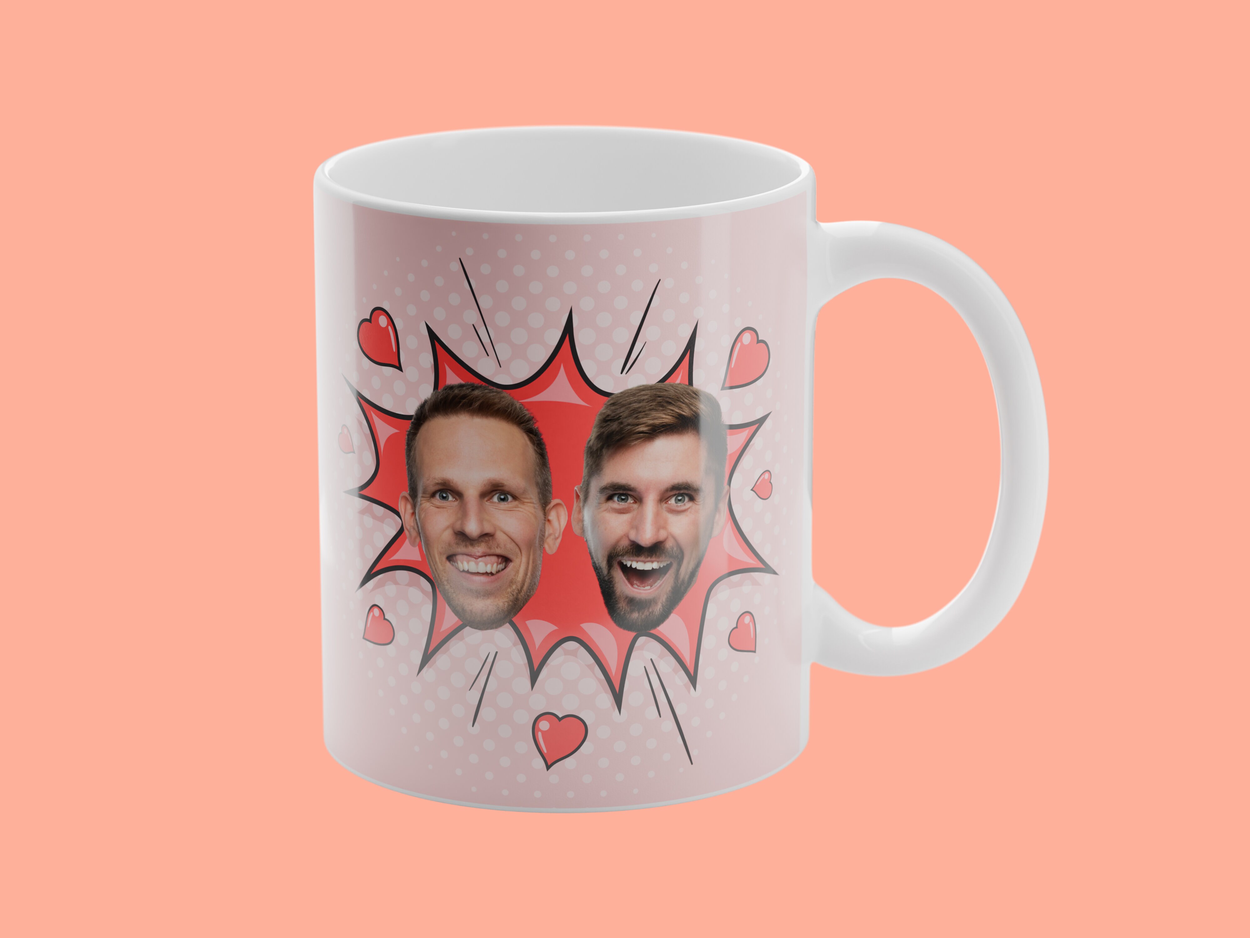 Personalisierte Tasse - Cartoon Love